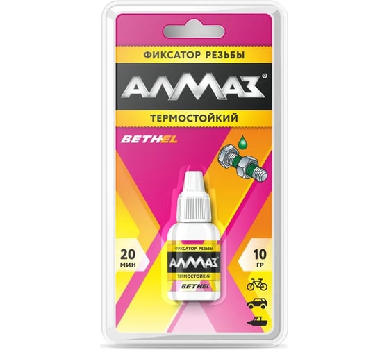 Изображение товара Фиксатор резьбы Алмаз Термостойкий 10 г AG-549