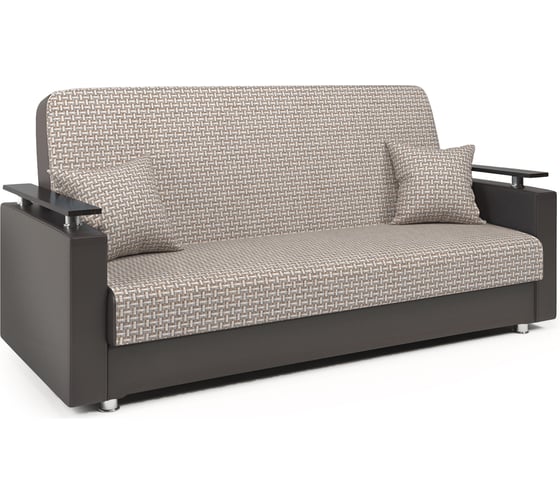 Изображение товара Диван-книжка Шарм Мелодия ДП №2 140 Корфу беж и экокожа шоколад 104210025