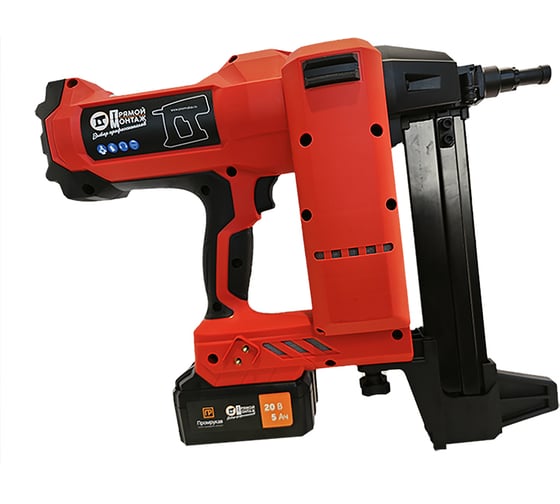 Изображение товара Аккумуляторный монтажный гвоздезабивной пистолет Промрукав 100Дж 20В PR08.17900