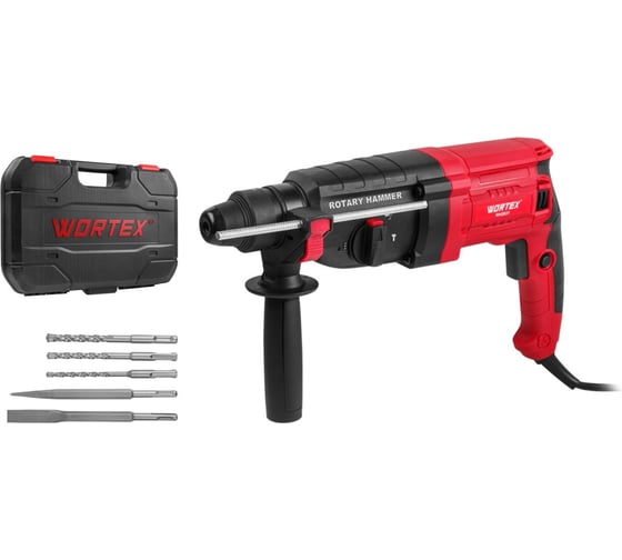 Изображение товара Перфоратор WORTEX RH 2831 в чем. + (2 зубила, 3 сверла) 1333520