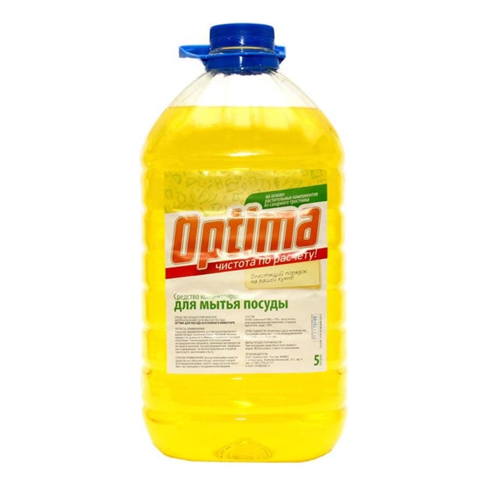 фото Концентрированное средство для мытья посуды synergetic optima 5 л 4613720439195
