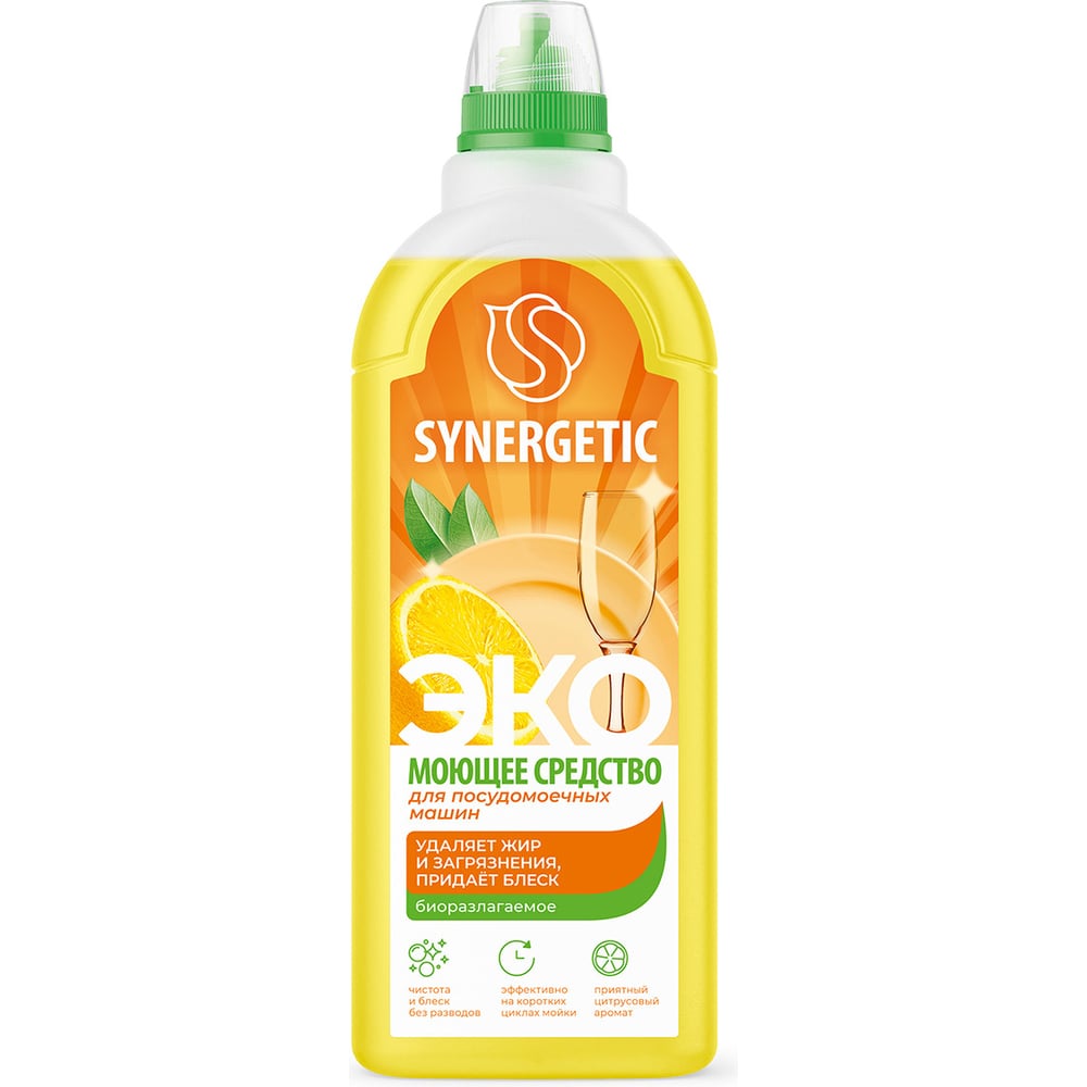 Изображение товара Концентрированное средство для посудомоечных машин Synergetic 1 л