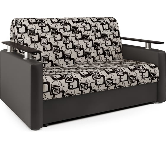 Изображение товара Диван-кровать Шарм 100 экокожа шоколад и ромб 33070316