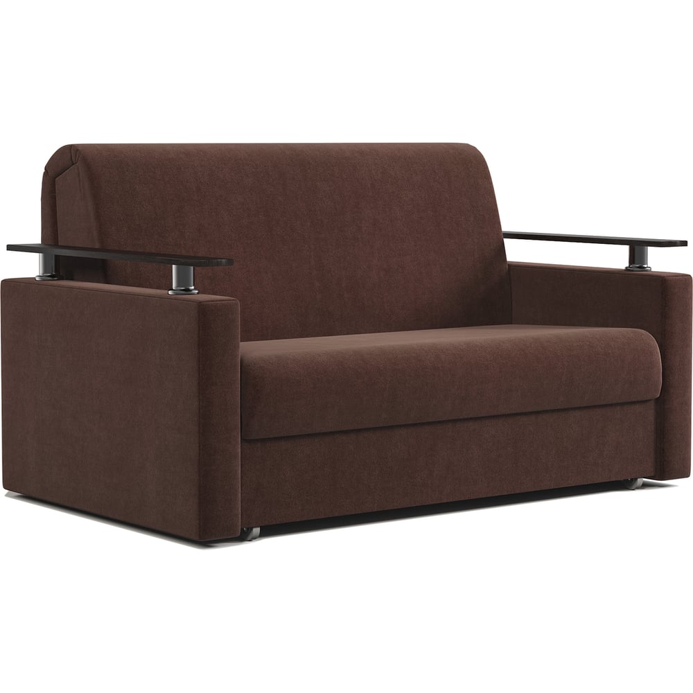 Изображение товара Диван-кровать Шарм 120 велюр Дрим шоколад 170523643 современный механизм аккордеон