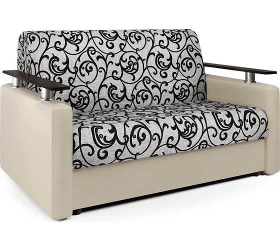 Изображение товара Диван-кровать Шарм 140 экокожа беж и узоры 33070358