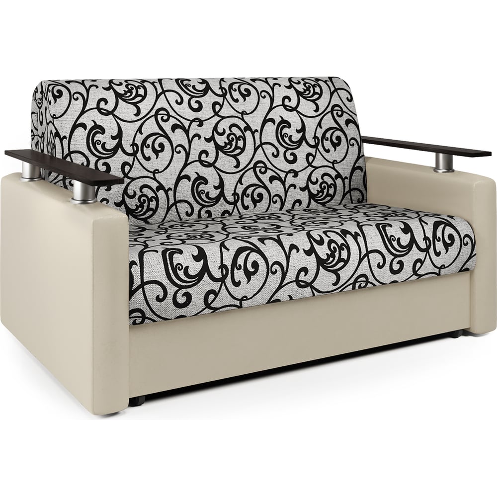 Изображение товара Диван-кровать Шарм 120 экокожа беж современный механизм аккордеон