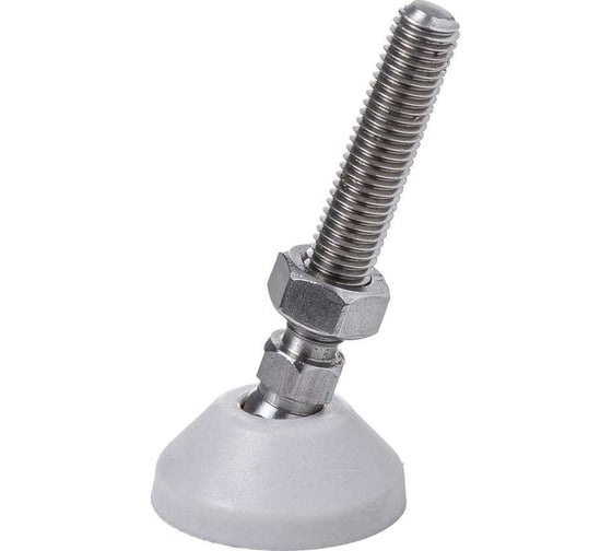 Изображение товара Регулируемая опора серая Алтервиа M12x66 до 800 кг, нержавеющая сталь, упаковка 2 штуки A00021.2204512066.2