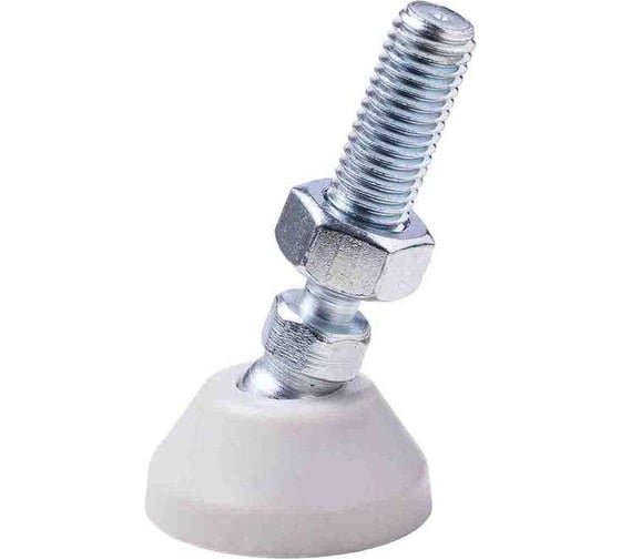 Изображение товара Регулируемая опора серая Алтервиа M12x45 до 800 кг, нержавеющая сталь, упаковка 4 штуки A00021.2204012045.4