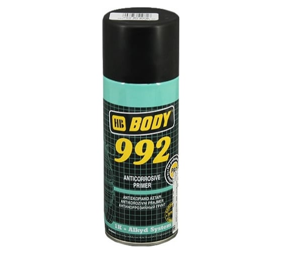 Изображение товара Аэрозольный грунт HB BODY 992 1К черный, 0.4 л 5100299200