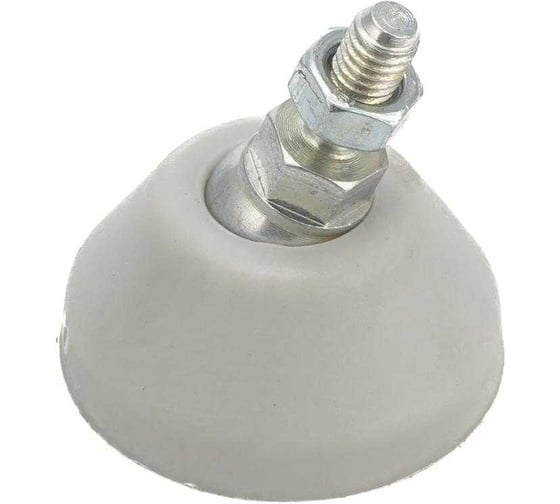 Изображение товара Регулируемая опора серая Алтервиа M6x15 до 200 кг, нержавеющая сталь, упаковка 4 штуки A00021.2204006015.4