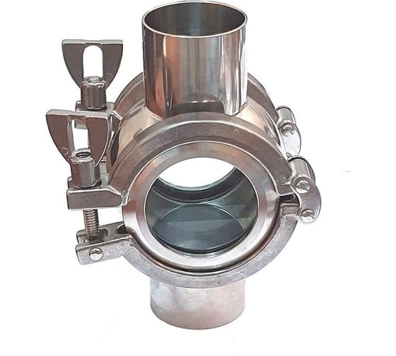 Изображение товара Четырехходовой диоптр на клампах ТПК «Московия» 316L, DN50 ЧДК-DN50