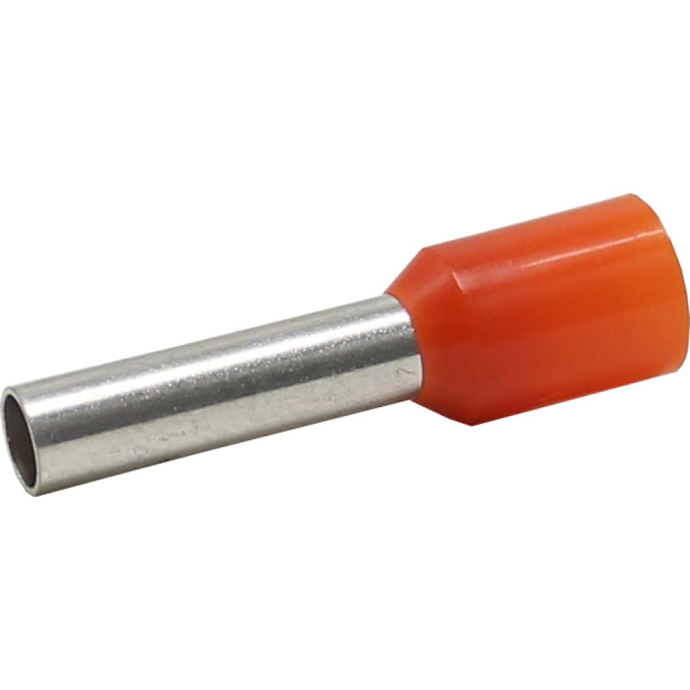 фото Штыревой втулочный изолированный наконечник klr kte 4-10 4mm2, l=10mm, оранжевый 1040100
