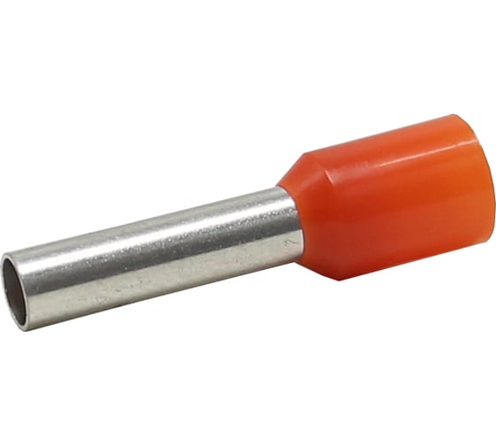Изображение товара Наконечник штыревой втулочный изолированный KLR KTE 4-10 4mm2/L=10mm/Оранжевый 500 шт 1040100