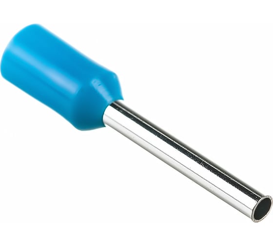 Изображение товара Штыревой втулочный изолированный наконечник KLR KTE 0.75-10 0,75мм2, L=10мм, синий 1075100