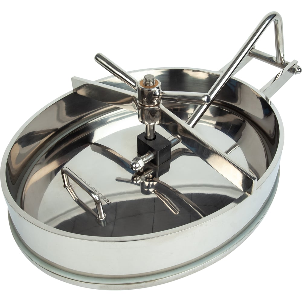 Изображение товара Люк овальный ТПК Московия 430x330x75 мм нержавеющая сталь AISI 304 герметичный