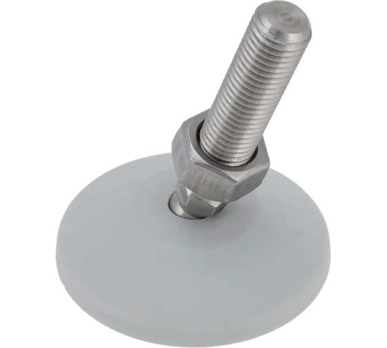 Изображение товара Регулируемая опора серая Алтервиа M16x66 до 900 кг, нержавеющая сталь, упаковка 2 штуки A00021.2208016066.2