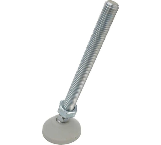 Изображение товара Регулируемая опора серая Алтервиа M14x150 до 900 кг, нержавеющая сталь, упаковка 4 штуки A00021.2205014150.4