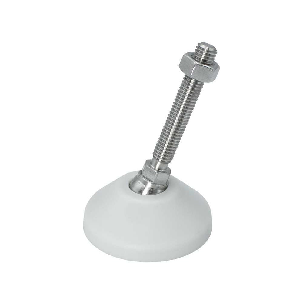 Изображение товара Регулируемая опора серая Алтервиа M8x50 до 360 кг, нержавеющая сталь, упаковка 4 шт