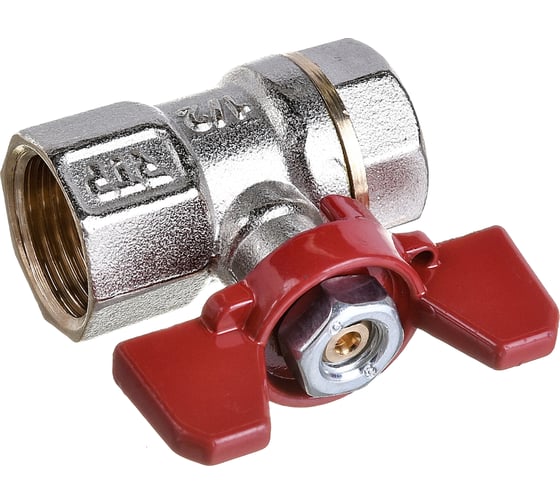 Изображение товара Кран шаровой RTP латунный, вн/вн., PN 25, ручка бабочка, G 1/2 34881