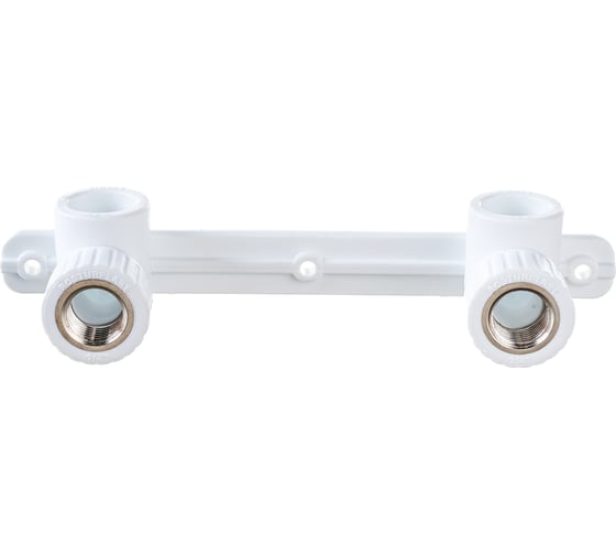 Изображение товара Угольник RTP PN25 комбинированный, с креплением, двойной под смеситель, внутренняя резьба, D25х1/2 мм 10702