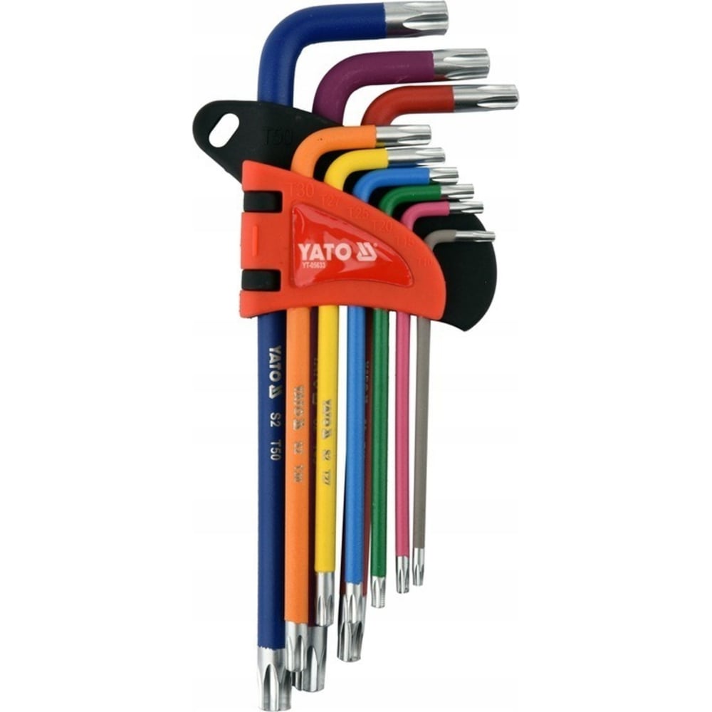 Изображение товара Набор торцовых ключей YATO TORX TR T10-T50 9 предметов YT-05633 371405633 092 1