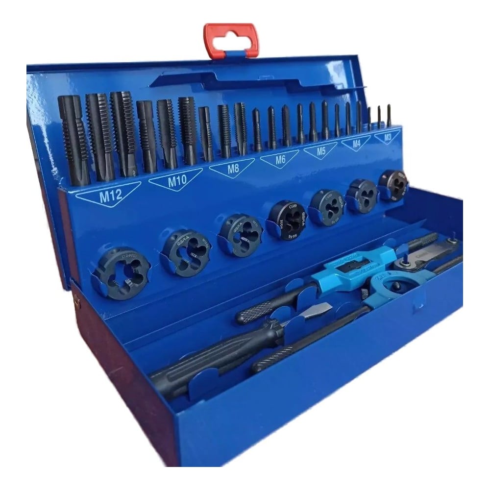 Изображение товара Набор метчиков и плашек GSR DIN 352 25х9 M3-M12 HSSE VAP 32 предмета