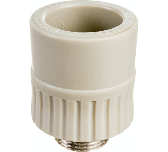 Изображение товара Муфта RTP PN25 комбинированная, наружная резьба, D32х3/4 мм, серая 10947