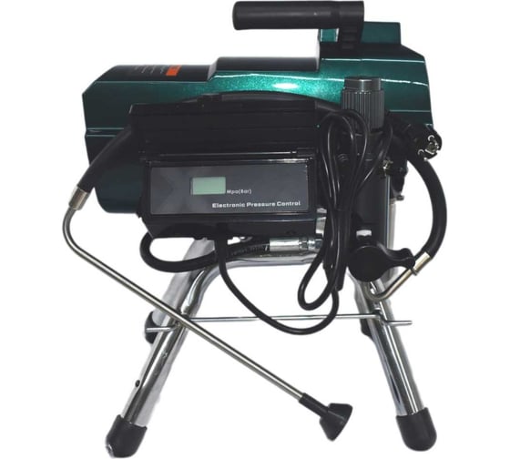 Изображение товара Окрасочный аппарат безвоздушного распыления Dino-Power X32 210 бар, шланг 15 м, пистолет, удлин. 50 см, пластификатор DP-X32