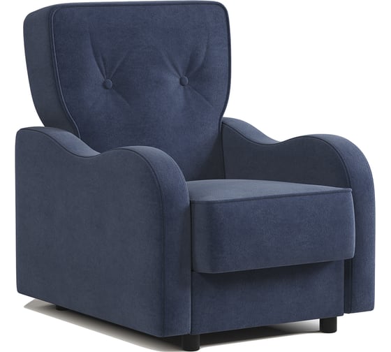 Изображение товара Кресло для отдыха Шарм Классика В велюр, Ультра миднайт 170523369