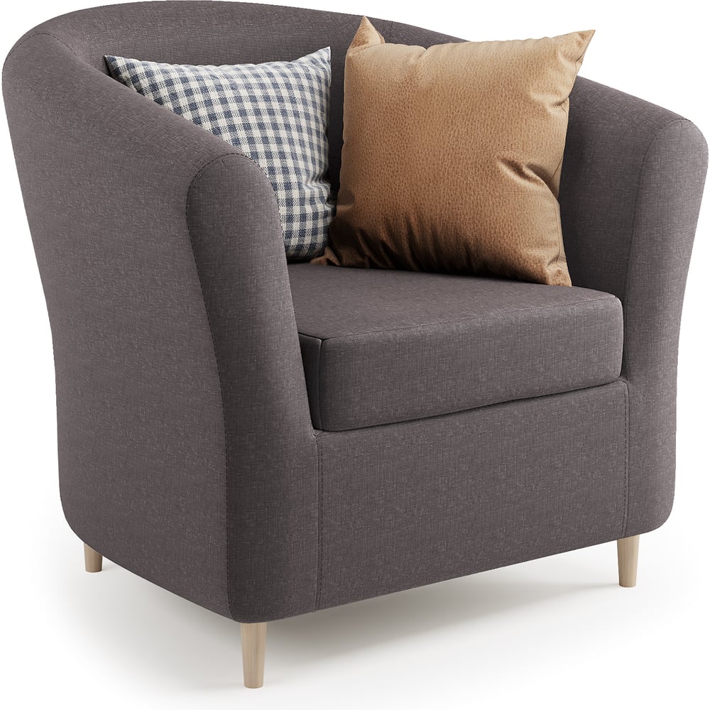 Изображение товара Комфортабельное кресло Шарм Евро Лайт рогожка латте современный дизайн