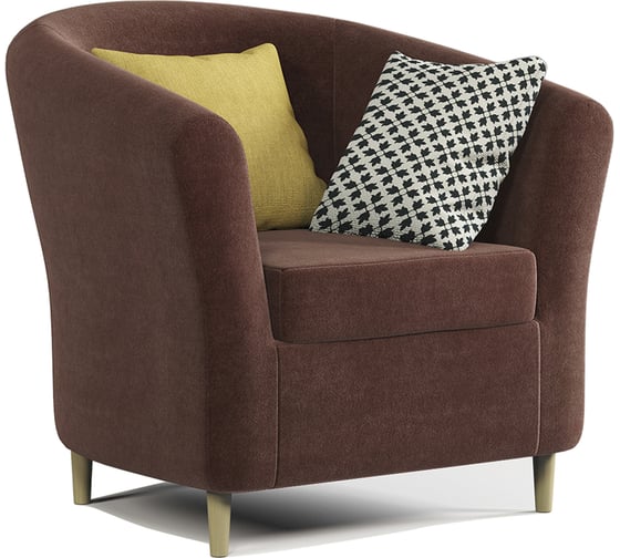 Изображение товара Кресло Шарм Евро Лайт велюр, Дрим шоколад 170523573