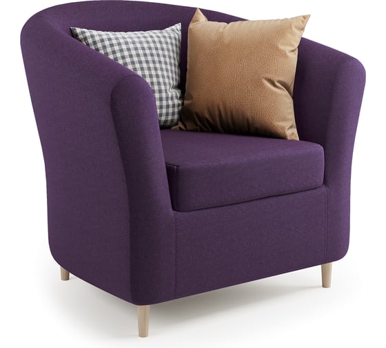Изображение товара Кресло Шарм Евро Лайт фиолетовая рогожка 190422006