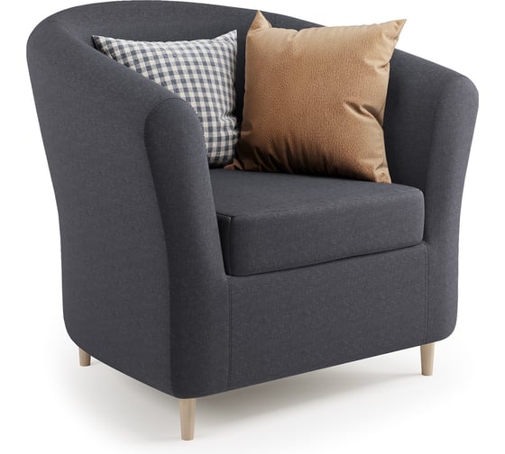 Изображение товара Кресло Шарм Евро Лайт серая рогожка 190422007