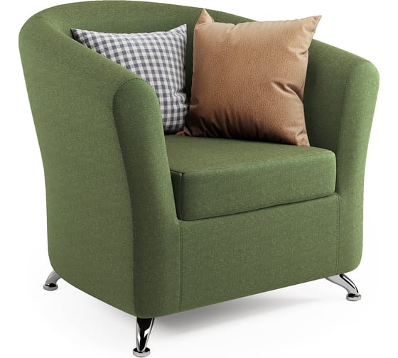 Изображение товара Кресло Шарм Евро зеленая рогожка 11122105