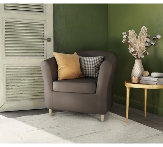 Изображение товара Кресло Шарм Евро Лайт шоколадная экокожа 190422010