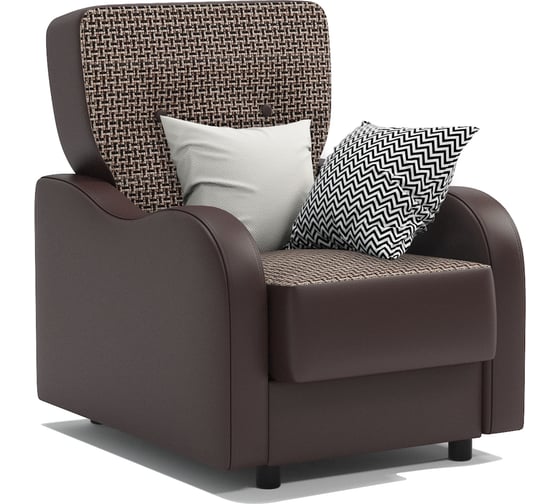 Изображение товара Кресло для отдыха Шарм Классика В Корфу коричневый и экокожа, шоколад 170522362