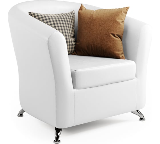 Изображение товара Кресло Шарм Евро белая экокожа 190422004