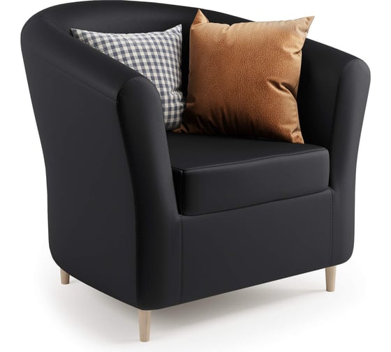 Изображение товара Кресло Шарм Евро Лайт черная экокожа 190422012