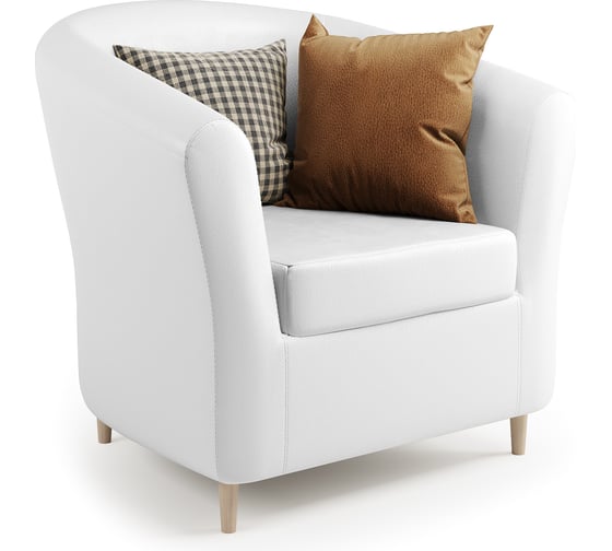 Изображение товара Кресло Шарм Евро Лайт белая экокожа 190422013