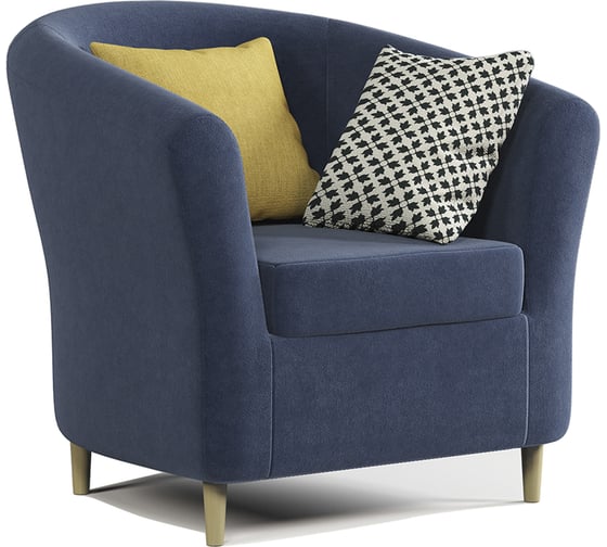 Изображение товара Кресло Шарм Евро Лайт велюр, Ультра миднайт 170523574