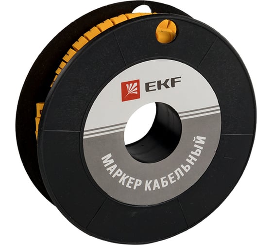 Изображение товара Кабельный маркер EKF PROxima 6,0 мм2, L, 350 штук, ЕС-3 plc-KM-6-L
