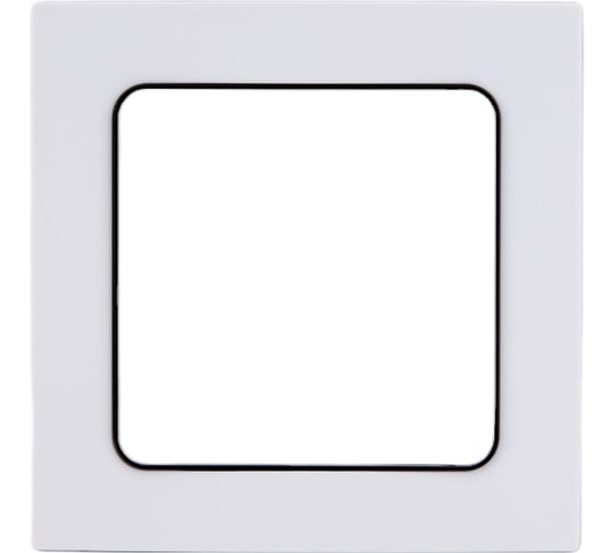 Изображение товара 1-местная рамка EKF PROxima Стокгольм, белая с линией цвета черный EXM-G-304-10