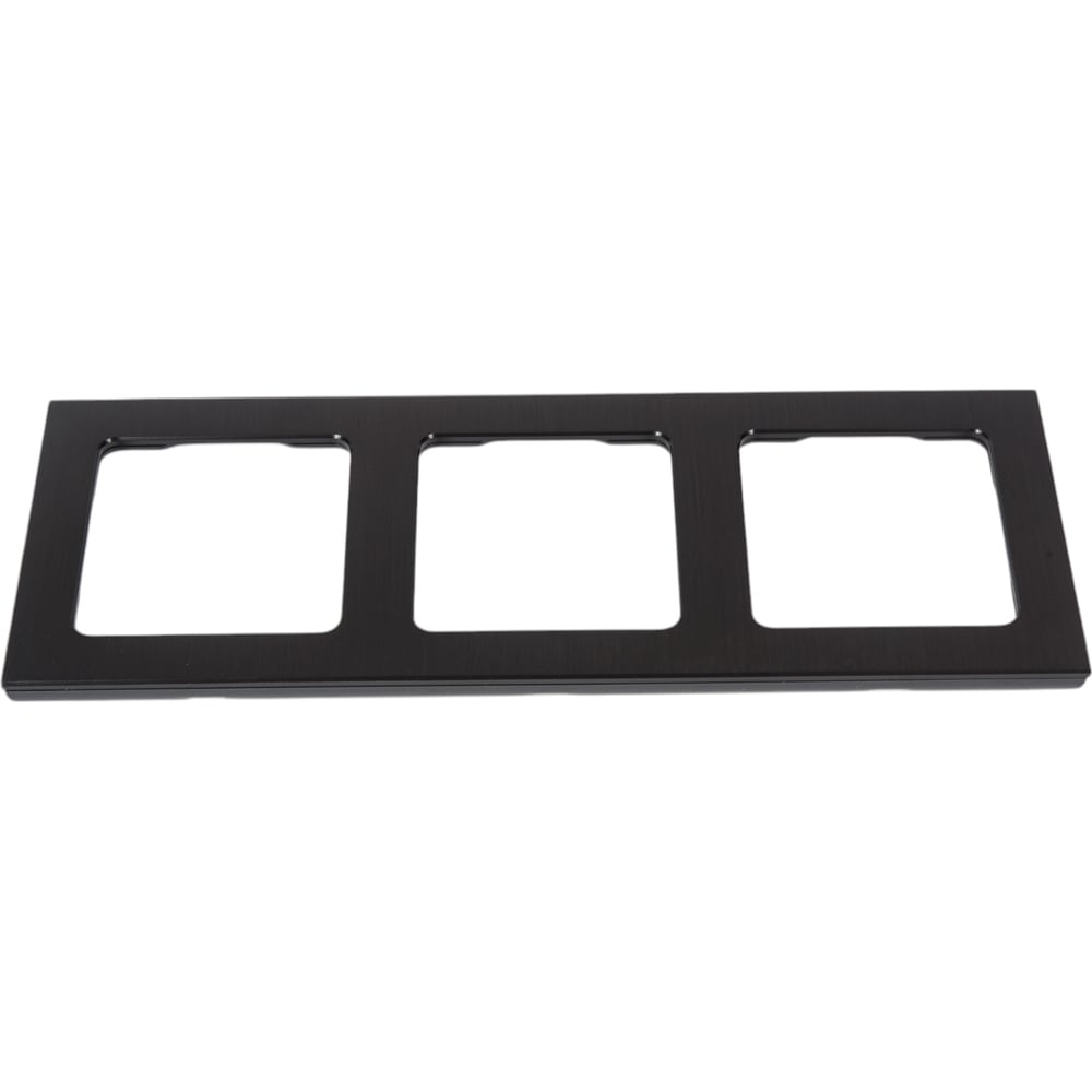 Изображение товара 3-местная металлическая рамка EKF PROxima Стокгольм EZM-G-304-10 черная