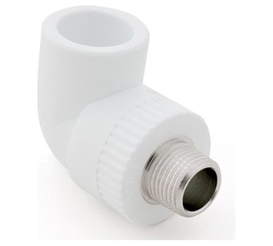 Изображение товара Угольник RTP PN25 комбинированный, наружная резьба, D32х1/2 мм 10804