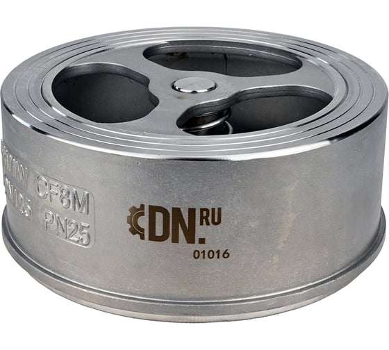 Изображение товара Клапан обратный пружинный DN.ru H71W Ду150 Ру25 межфланцевый, нерж. сталь 316 D100-03398