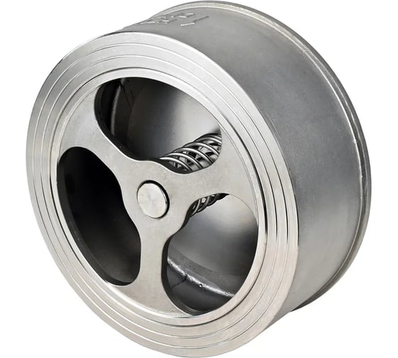 Изображение товара Клапан обратный пружинный DN.ru MV-53 Ду40 Ру40 межфланцевый, нерж. сталь SS316  D100-03392