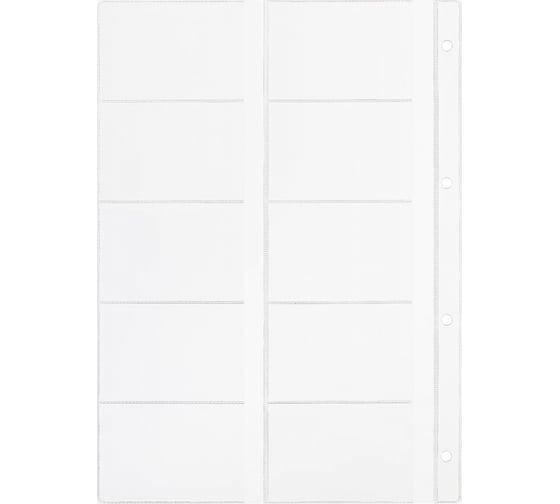 Изображение товара Папка файл-вкладыш Attache А4 10шт в упаковке, для визиток, 120 мкм 1970/4 547080