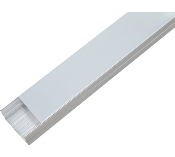 Изображение товара Алюминиевый накладной профиль Gigant широкий, 2000х24х6 мм, серебро G-XT-438