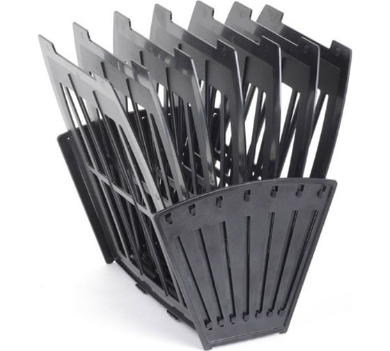 Изображение товара Сборный лоток для бумаг Attache на 6 отделений, черный 145949