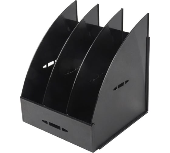Изображение товара Лоток для бумаг Attache сборный, 3 отделения, черный 16С190 683958
